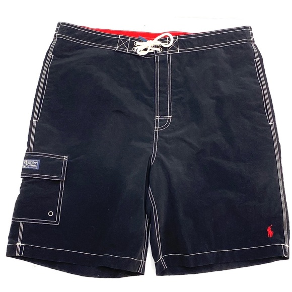 Polo by Ralph Lauren Men's Black Kailua Swim Trunks